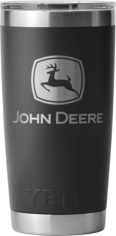Tasse Café John Deere Classique - Noir Avec Logo Vert, Neuf Sous Emballage