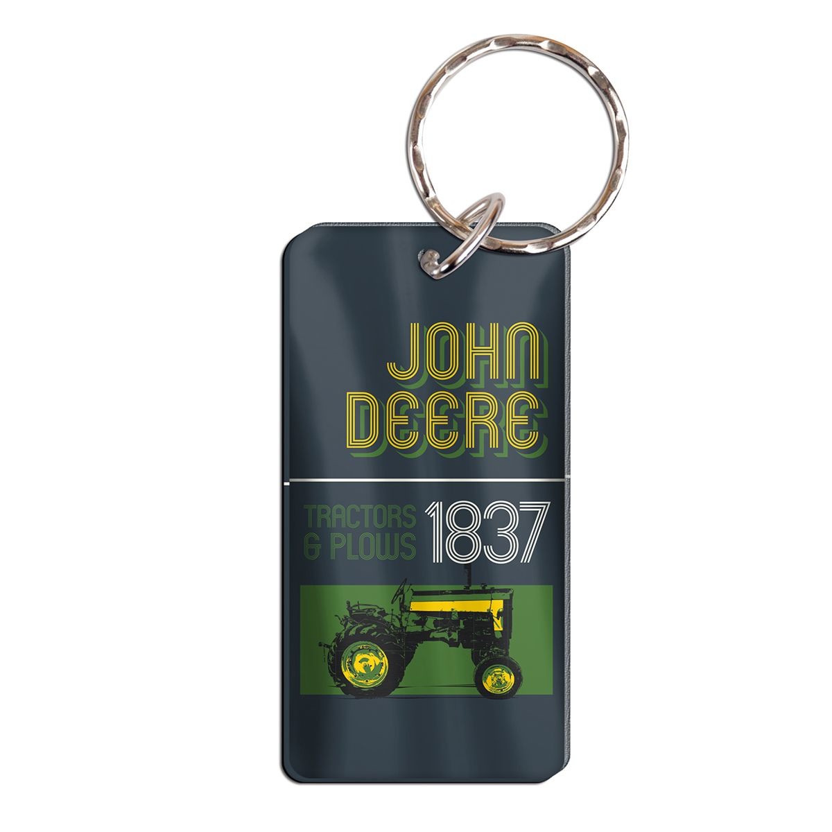 Porte-clés tracteur John Deere noir