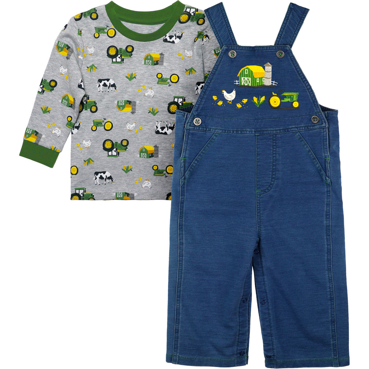 Ensemble salopette John Deere pour bébé1